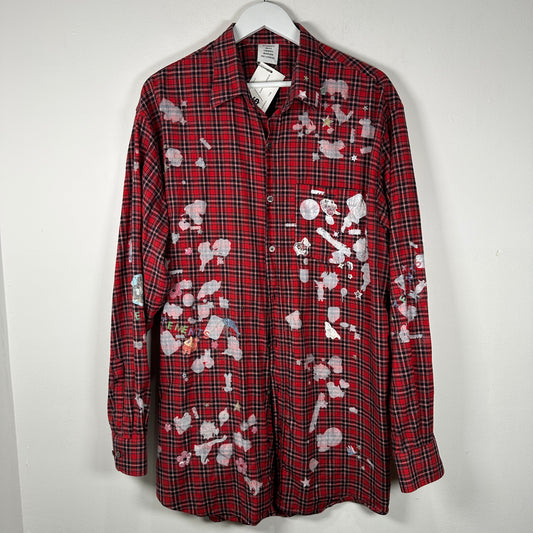 Vetements AW18 Sticker Flannel Size S