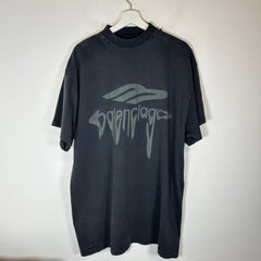 Balenciaga Black 3B Liquefied Logo T-Shirt Size 1