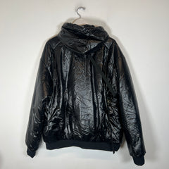 Acronym Black HD Nylon Insulated Hoodie Size L
