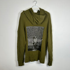 Who Decides War x Barriers NY Olive Hoodie Size L