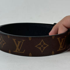 Louis Vuitton LV Circle Monogram 35mm Reversible Belt Size 75