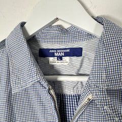 Junya Watanabe Man Patchwork Gingham Check Shirt Jacket