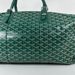 Goyard Goyardine Green Boeing 55 Travel Duffle Bag