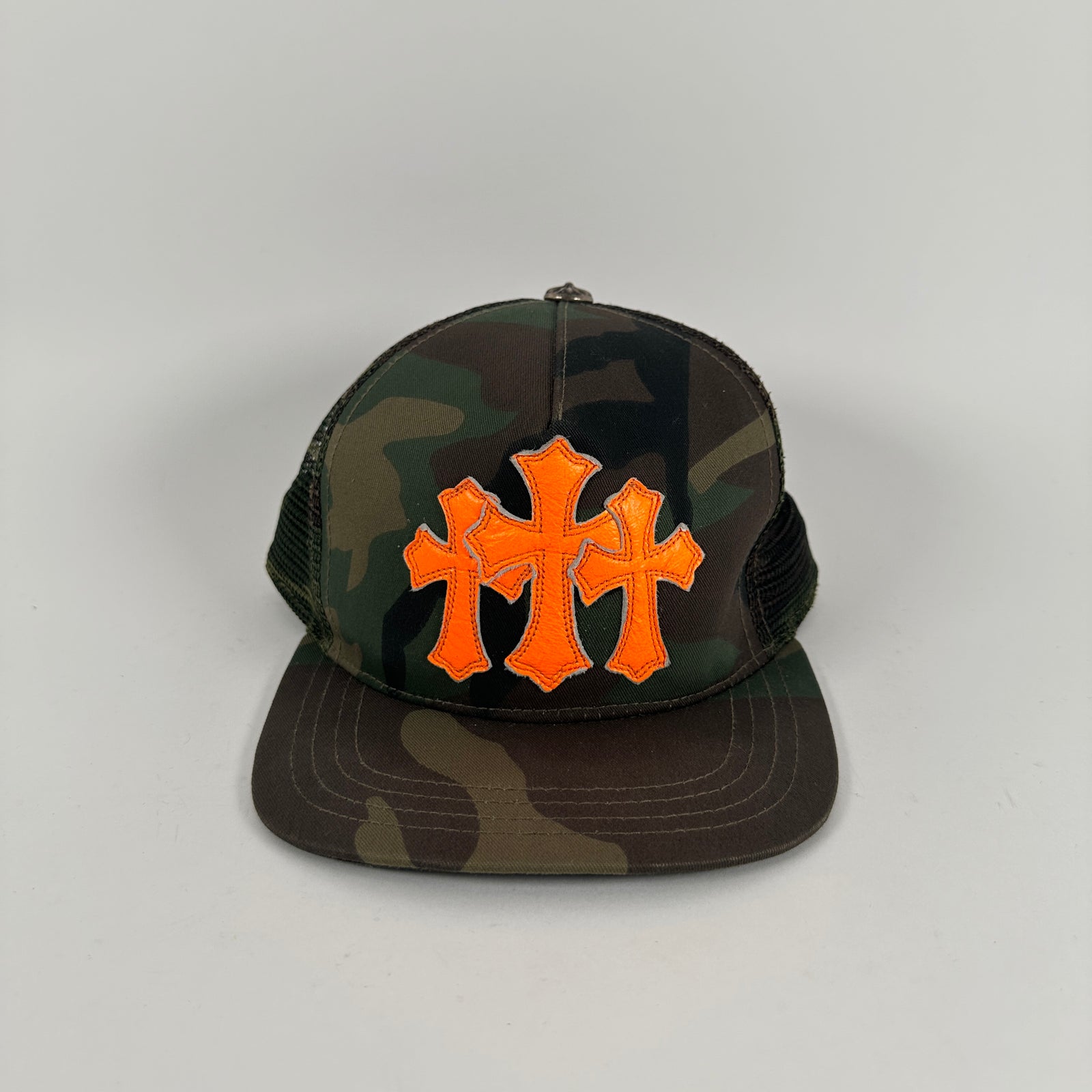 Chrome Hearts Camo Cemetery Trucker Hat