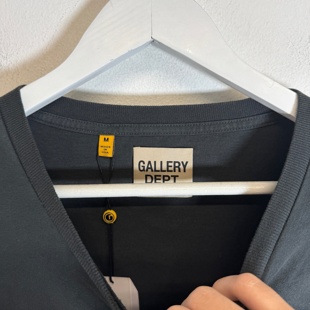 Gallery Dept Vintage Black Classic Logo T-Shirt Size M