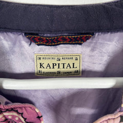 Kapital Purple Bandana Quilt Puffer Size M