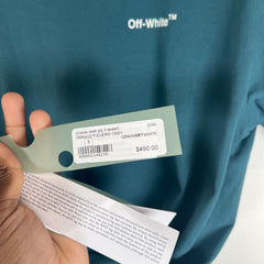 Off-White Teal Chain Arrows T-Shirt Size S