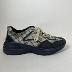 Gucci Navy GG Rhyton Sneaker Size GG 11