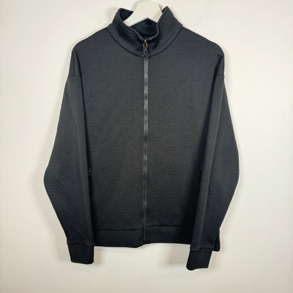 Louis Vuitton Black Monogram Zip-Up Jacket Size S