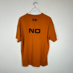 VTMNTS Orange 'Yes/No' T-Shirt Size M