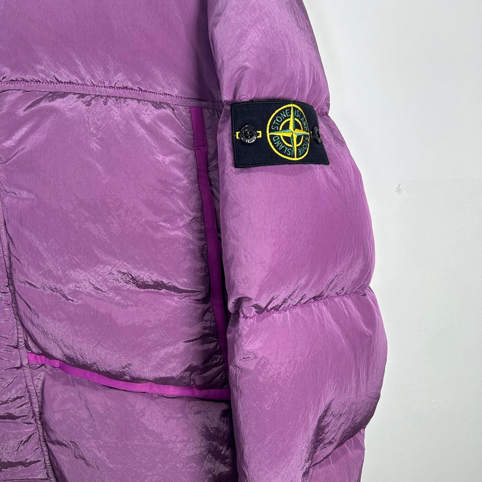 Stone Island Real Down Purple Jacket Size 3XL
