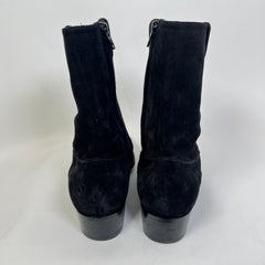 Saint Laurent Black Jodhpur Suede Boots Size 45