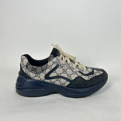 Gucci Navy GG Rhyton Sneaker Size GG 9.5