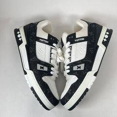 Louis Vuitton Black Noir Denim Monogram Trainer Size LV 9
