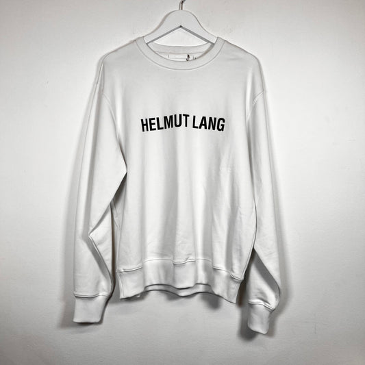 Helmut Lang White Logo Sweater Size M