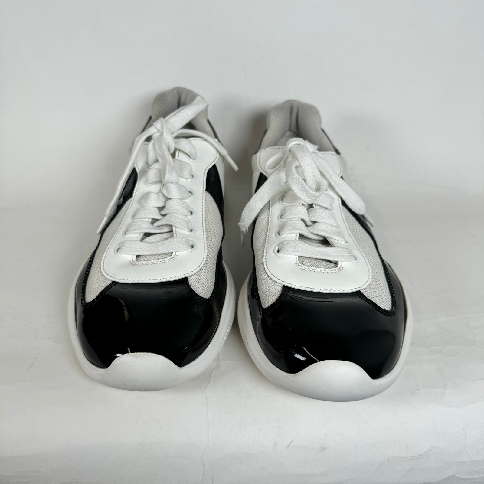 Prada White/Black America Cups Size 7.5