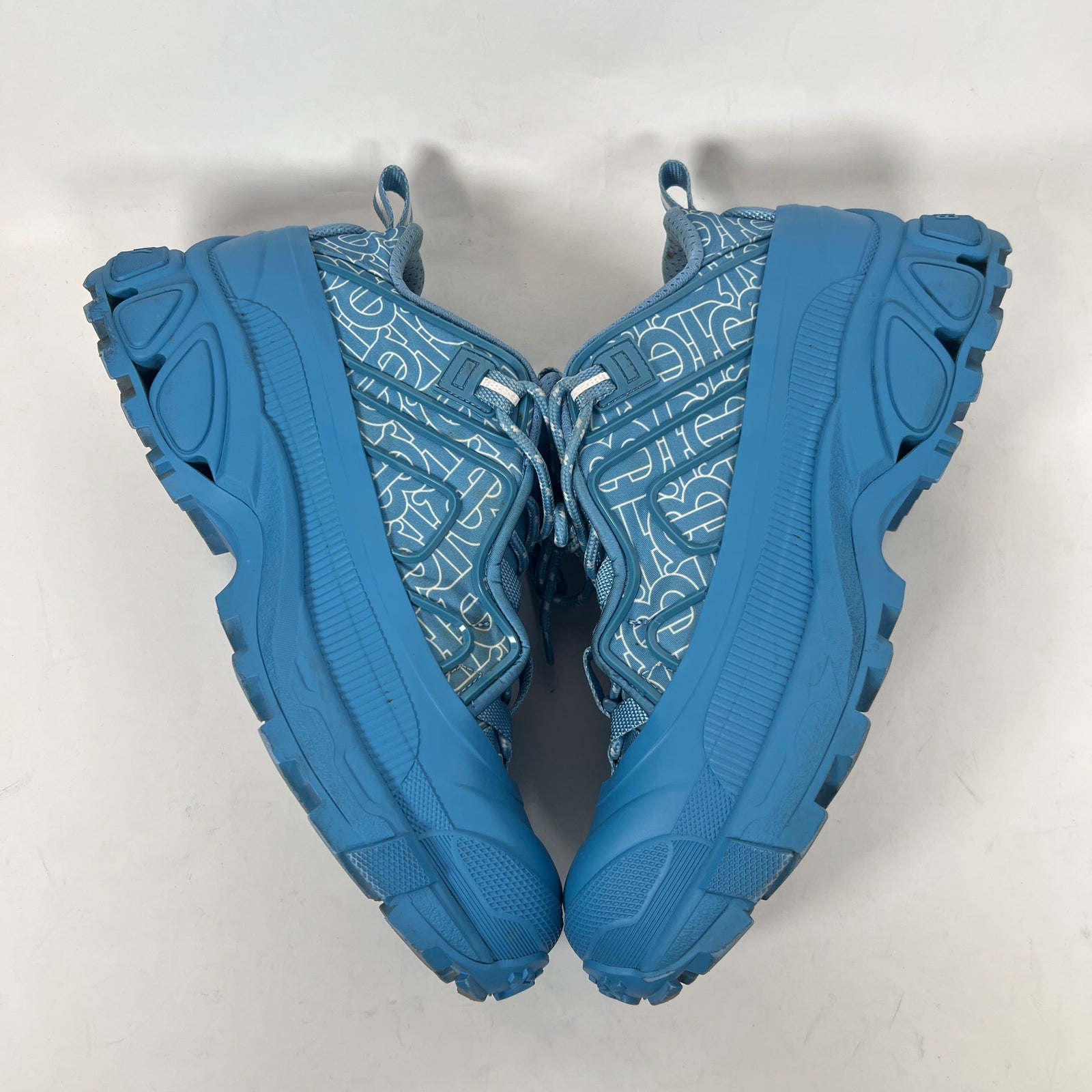 Burberry Light Blue Arthur Monogram Sneaker Size 41