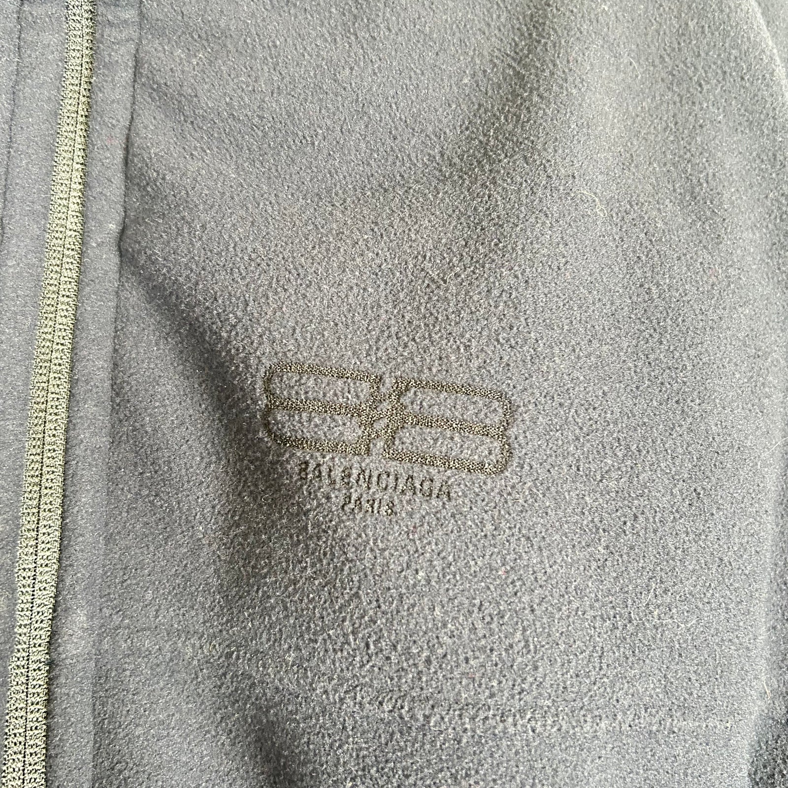 Balenciaga Black/Navy Fleece Reversible Puffer Size 1