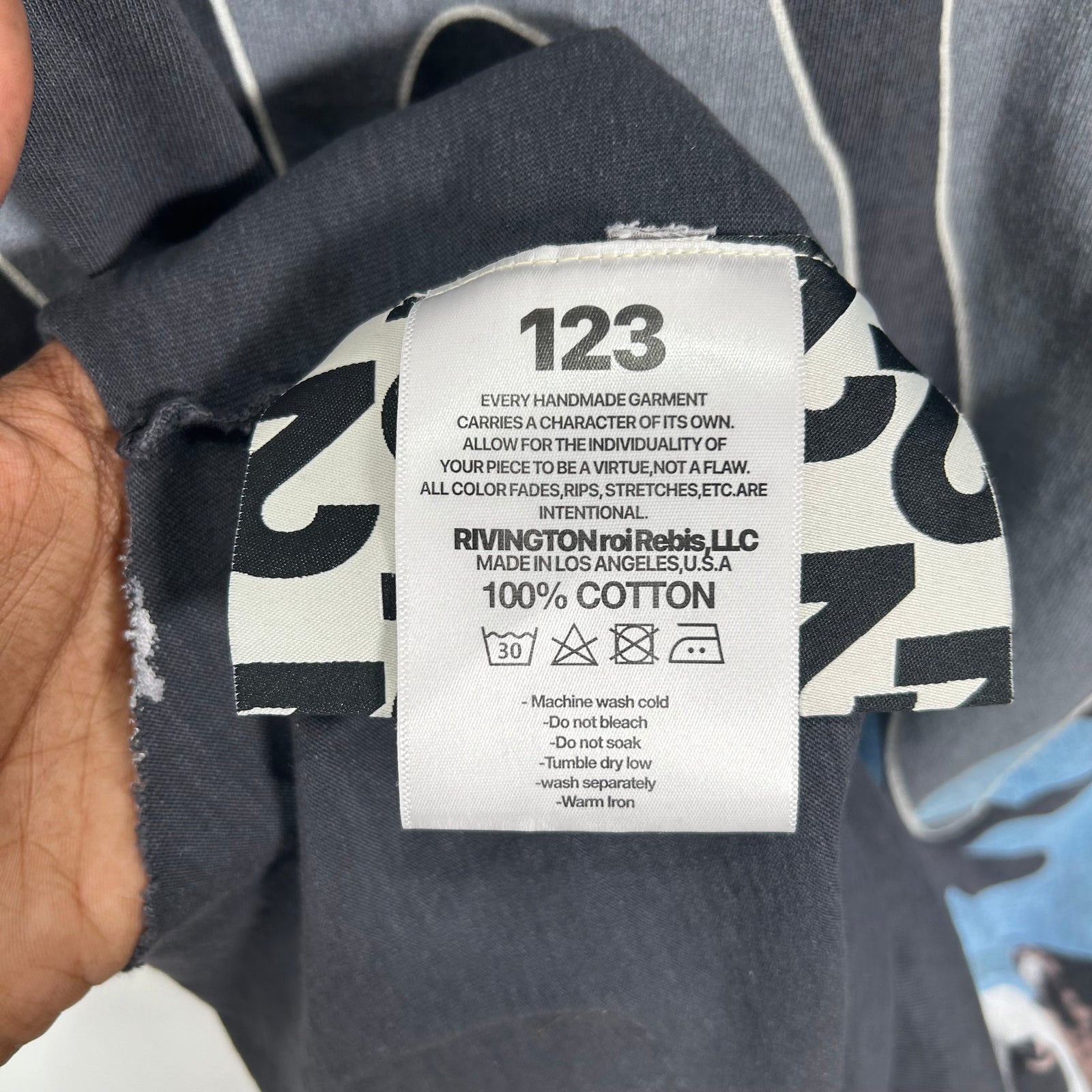Rivington roi Rebis '123 Love'  Grey Tank-Top Size XL