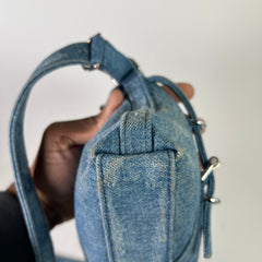 Givenchy Washed Denim Voyou Mini Shoulder Bag
