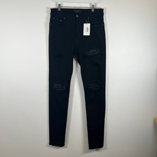 Amiri MX1 Black On Black Jeans Size 33