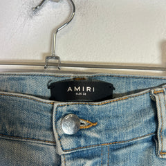 Amiri Clay Indigo Bandana Flame Jeans Size 32