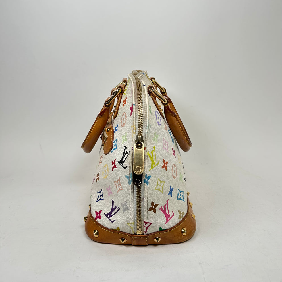 Louis Vuitton x Murakami White/Multicolor Monogram Alma Bag