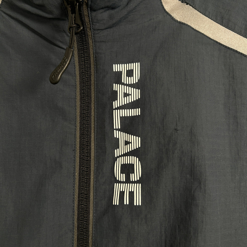 Palace Dark Blue Reflective Windbreaker Jacket Size L