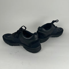 Chanel Triple Black Leather Trainers Size 11