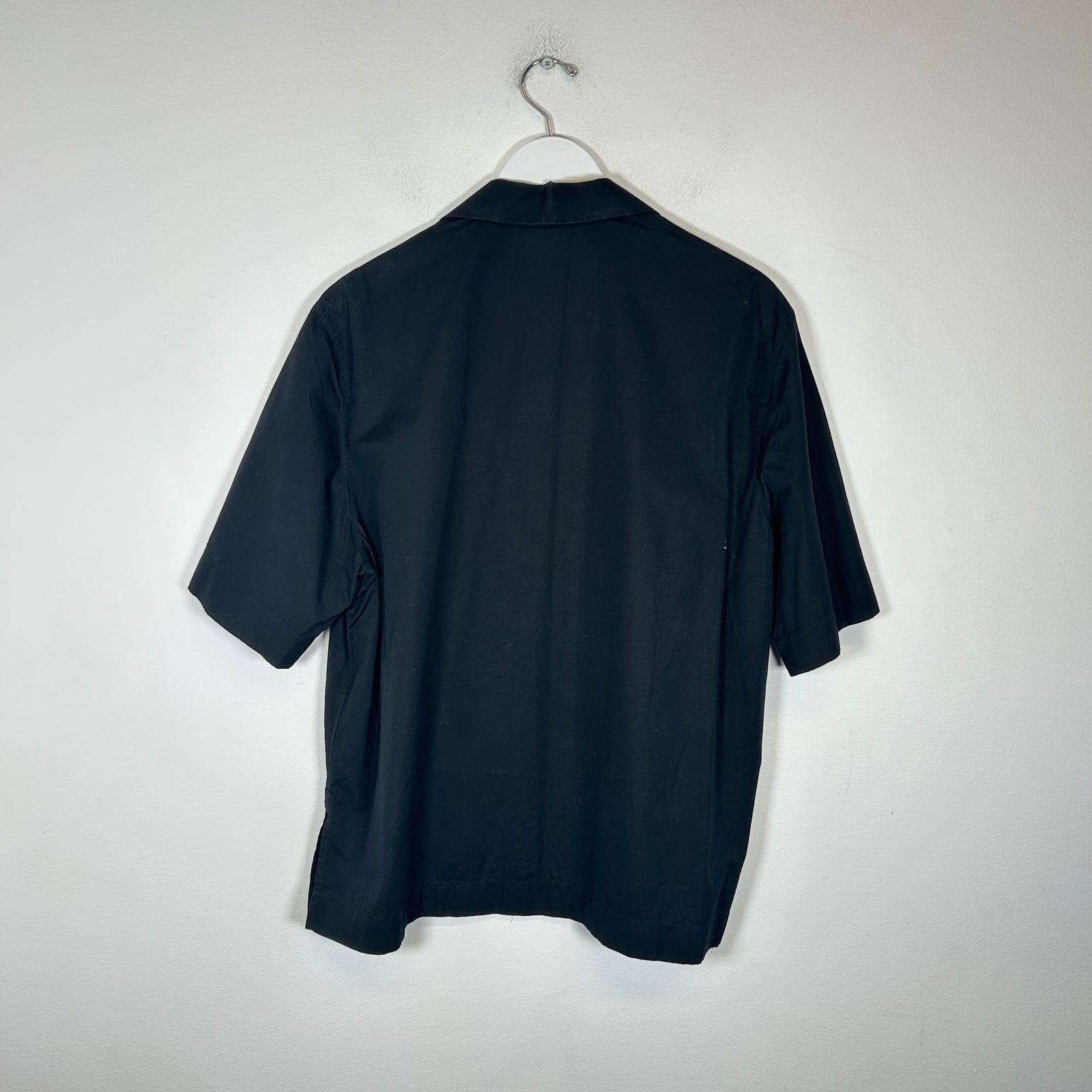 Givenchy Black Logo Button-Up Shirt Size M