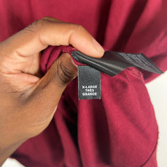 Amiri Burgundy Hollywood Logo T-Shirt Size L
