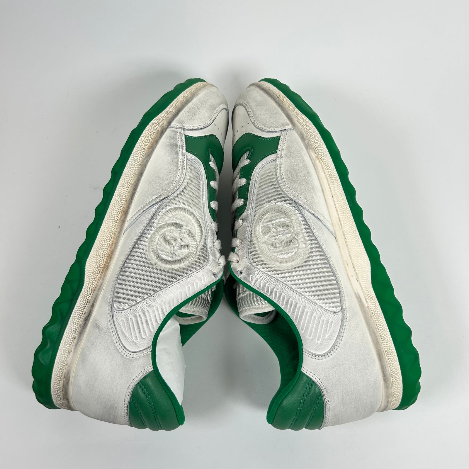 Gucci Off White Green Mac 80 Sneaker Size GG 10