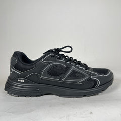Dior B30 Triple Black Technical Mesh Sneaker Size 45