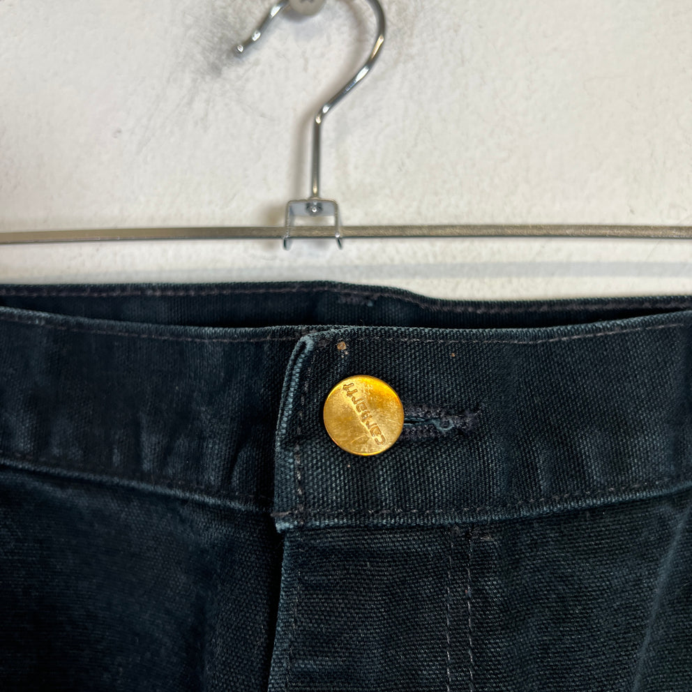 Carhartt Vintage Black Distressed Double Knee Carpenter Pants 001