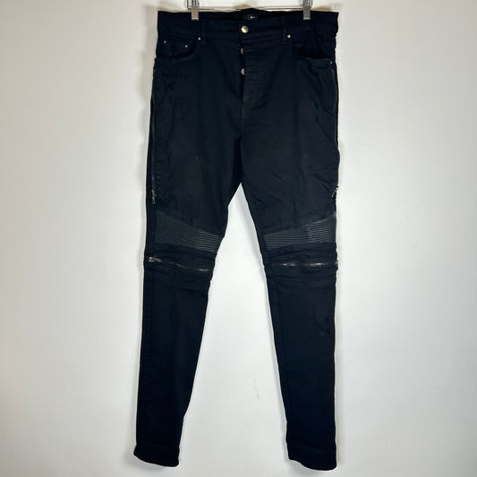 Amiri Black Biker Jeans Size 38