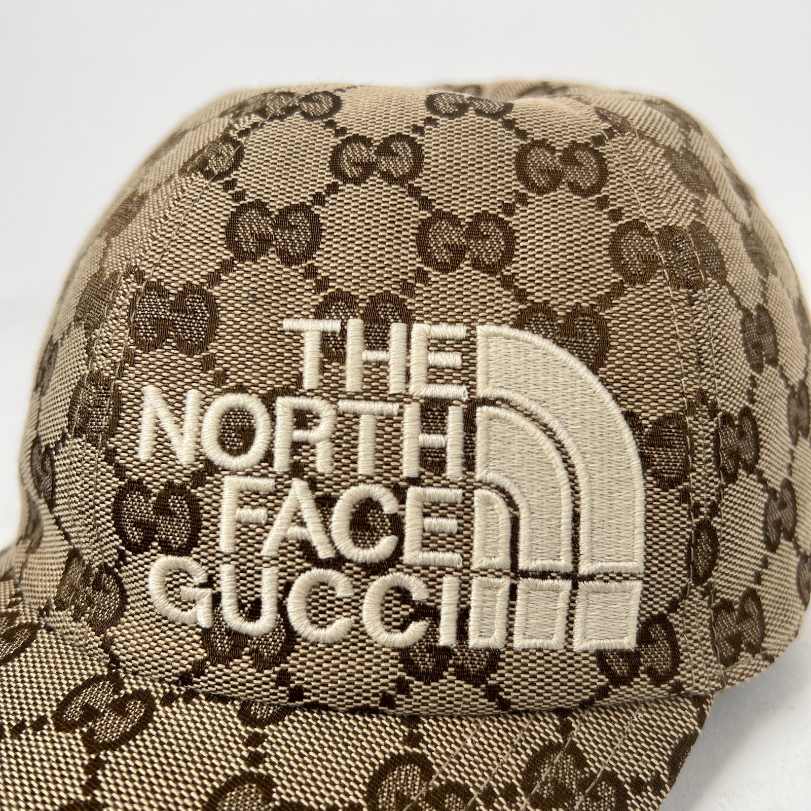 Gucci x The North Face Beige GG Monogram Hat Size M