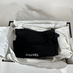 Chanel Black/White Mesh Suede Grained Calfskin Interlocking CC Runners Size 39.5