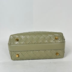 Bottega Veneta Sage Green Intrecciato Mini Wallace Bag
