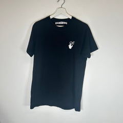 Off-White Black Spray Paint Logo Tee Size S