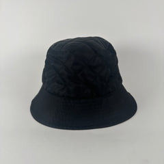 Celine Black Logo Bucket Hat Size S