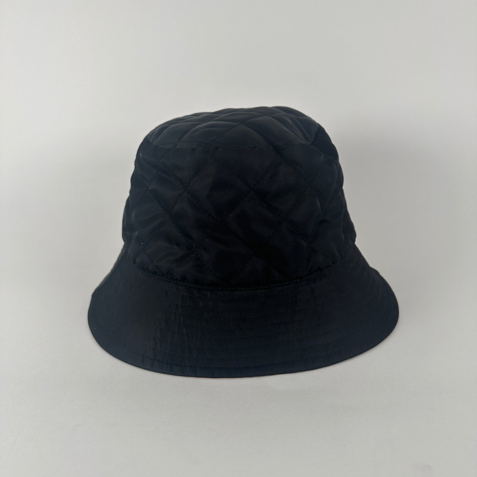 Celine Black Logo Bucket Hat Size S