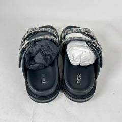 Dior Black/Beige Oblique Aqua Sandals Size 42