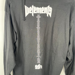 Vetements SS17 Logo Black Shirt Hoodie Size S