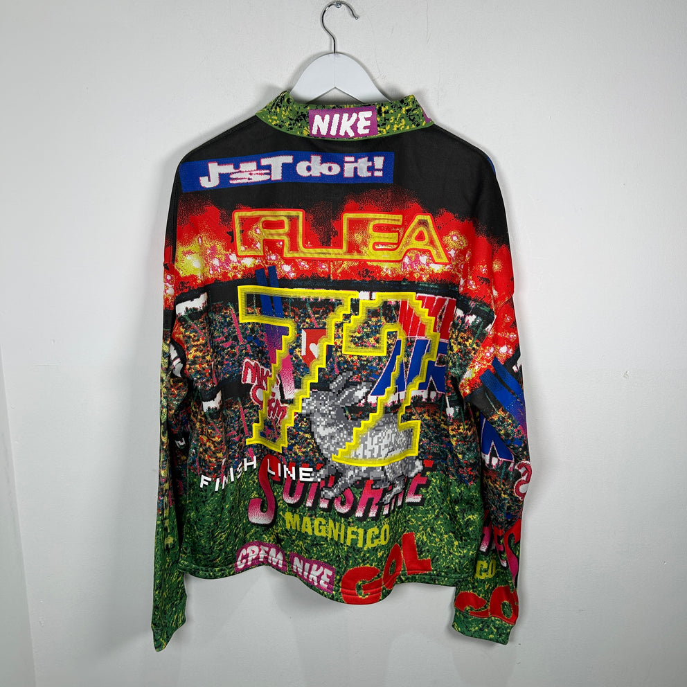CPFM x Nike Multicolor Logo Long-sleeve Polo Shirt Size S