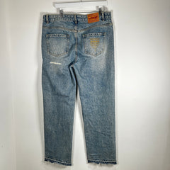 Fugazi Indigo Stoen Rivet Jeans Size L