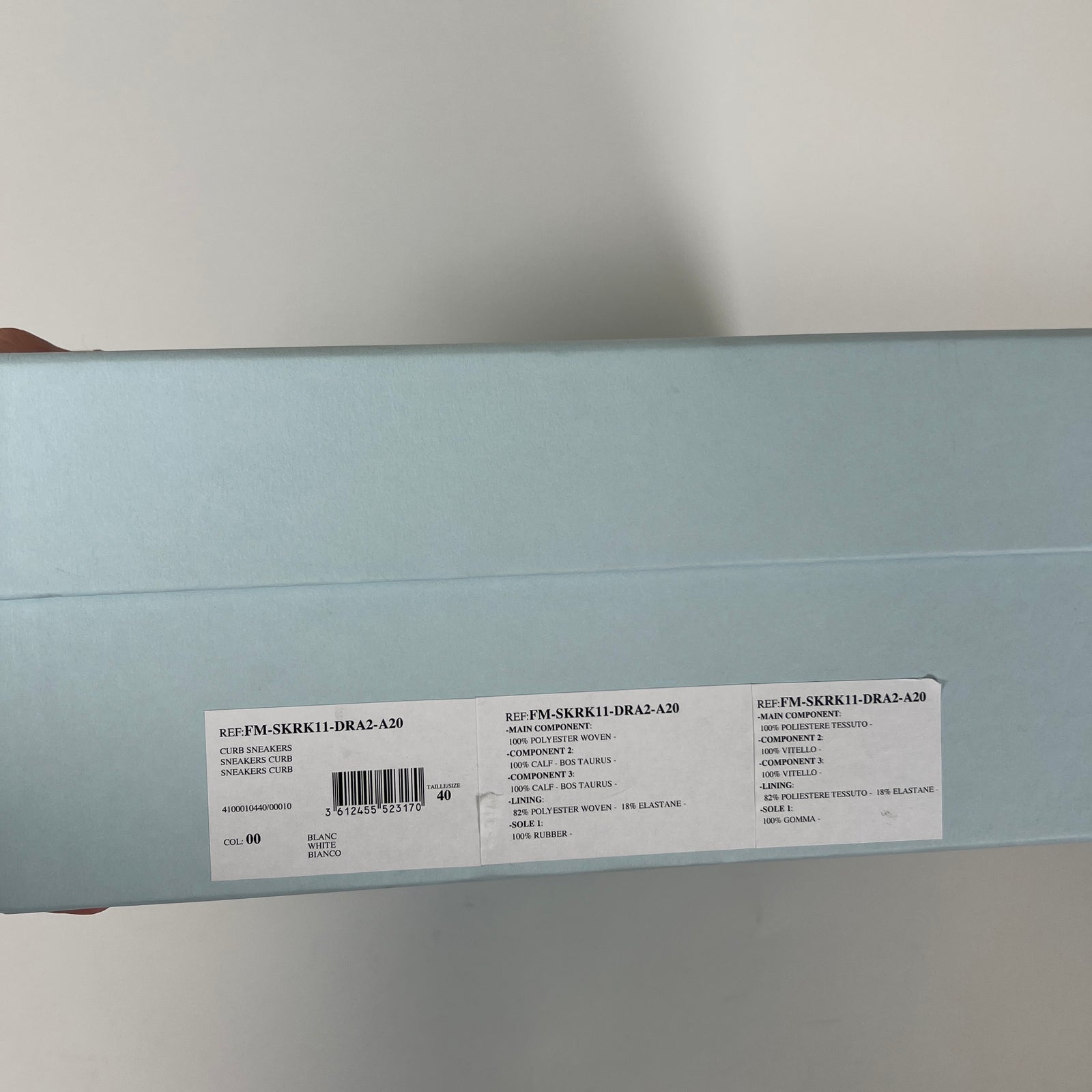 Lanvin OG Curb Sneaker Size 40