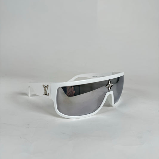 Louis Vuitton White Cyclone Sport Sunglasses