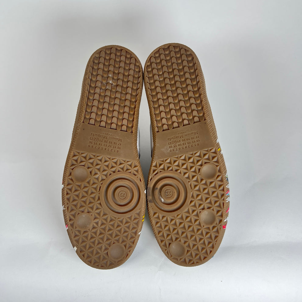 Maison Margiela White Paint Splatter Gats Size 42