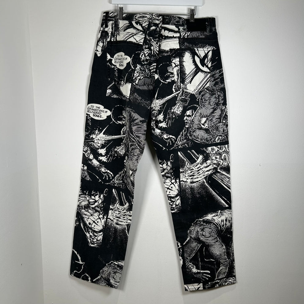 Supreme The Crow Black And White Jeans Size 36