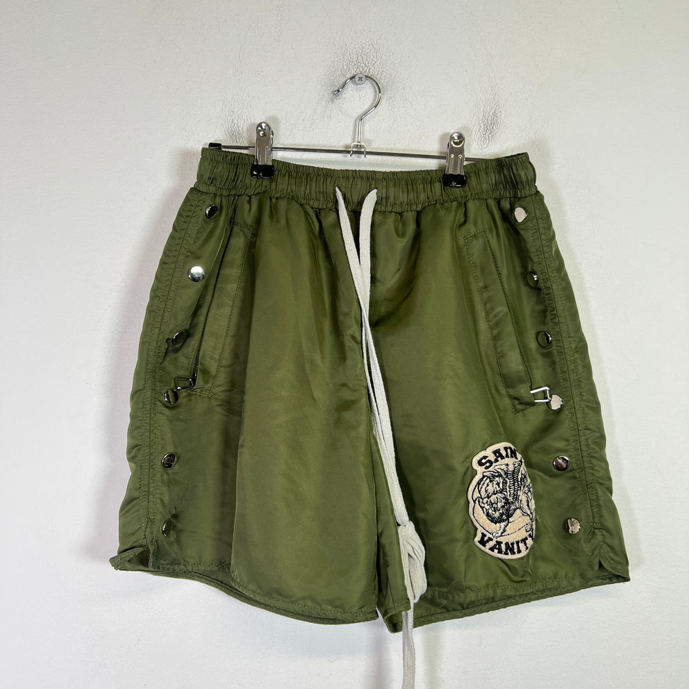 Saint Vanity Nylon Button Shorts
